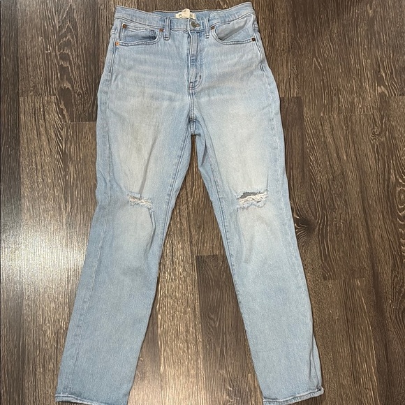 Madewell Denim - Madewell High Rise Slim Crop Boyfriend Light Denim Jeans size 27 T